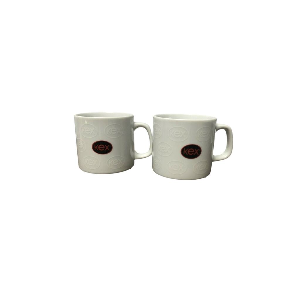 KEX Mug PAIR Branding Advertising Marketing Merch Company Coffee Cup Rare Kex